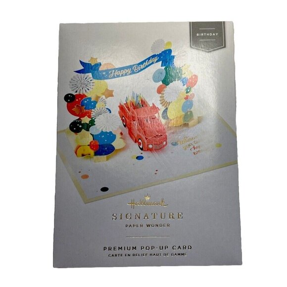 NEW Hallmark Signature Paper Wonder Lot of 2 Pop-Up 3D Fun Happy Birthday Cards - Picture 9 of 9